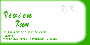 vivien kun business card